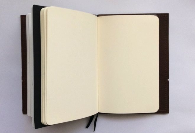 The notebooks don't lay flat, but are still comfortable to write in